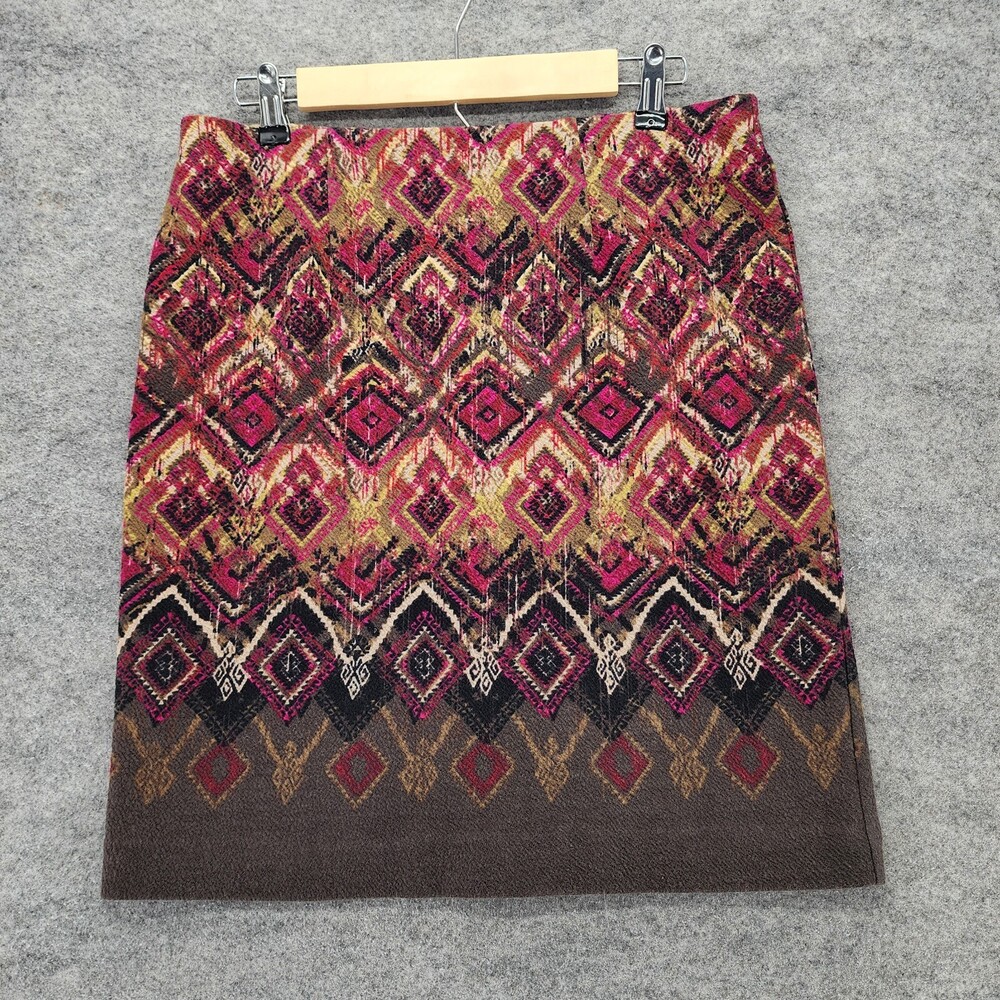 J Jill Skirt Womens Small Brown Pencil Straight